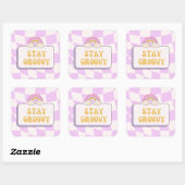 Sticker Carré Restez Groovy (Feuille)