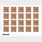 Sticker Carré Restez Groovy (Feuille)