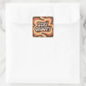 Sticker Carré Restez Groovy (Sac)