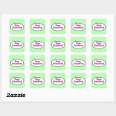 Sticker Carré Restez Positifs ! (Feuille)