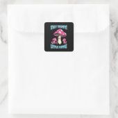 Sticker Carré Restez Trippy ! Petit Hippie (Sac)