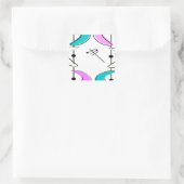 Sticker Carré Résumé de l'ère atomique Boomerang (Sac)