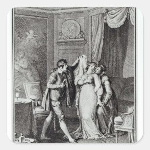 Sticker Carré "Retirez ce voile", du chapitre 7 du