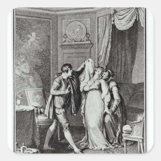 Sticker Carré "Retirez ce voile", du chapitre 7 du (Devant)