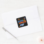 Sticker Carré Retour À L'École (Enveloppe)