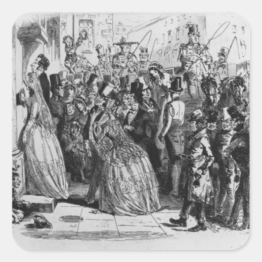 Sticker Carré Retour de l'église (Devant)