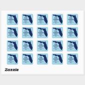 Sticker Carré Retourner Florida Blue en 2024 (Feuille)