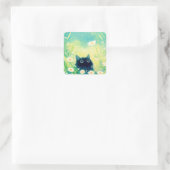 Sticker Carré Retraite Fleur de Chatons (Sac)