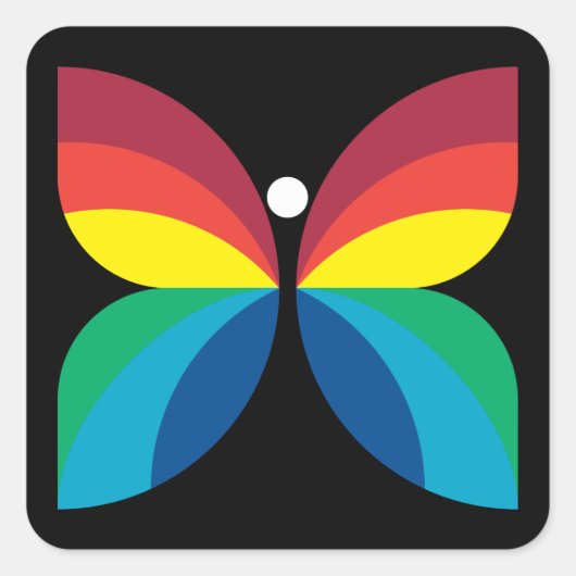 Sticker Carré  Rétro 1958-1966 (Devant)