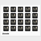 Sticker Carré  Retro Boos & Booze Spooky Halloween (Feuille)
