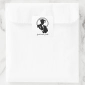 Sticker Carré Rétro Graduation 2019 (Sac)