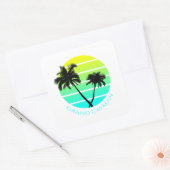 Sticker Carré Retro Grand Cayman (Enveloppe)