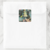 Sticker Carré Retro ice cream popsicle (Sac)