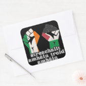 Sticker Carré Rétro Irlande Palestine Solidarité Première révolu (Enveloppe)