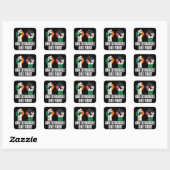 Sticker Carré Rétro Irlande Palestine Solidarité Première révolu (Feuille)