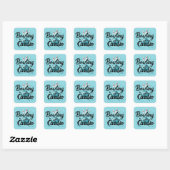 Sticker Carré Retro Neon "Bowling Is My Cardio" Funny Bowling (Feuille)