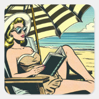Retro Pop Art Lady Commode livre