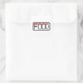 Sticker Carré Retro RPG Pixel Art – Chat Box ‘Food’ (Sac)