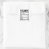 Sticker Carré Réussite des faits nutritionnels (Sac)