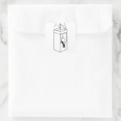 STICKER CARRÉ REV NEGS SECRET SCHEMATIC STICKKER (Sac)