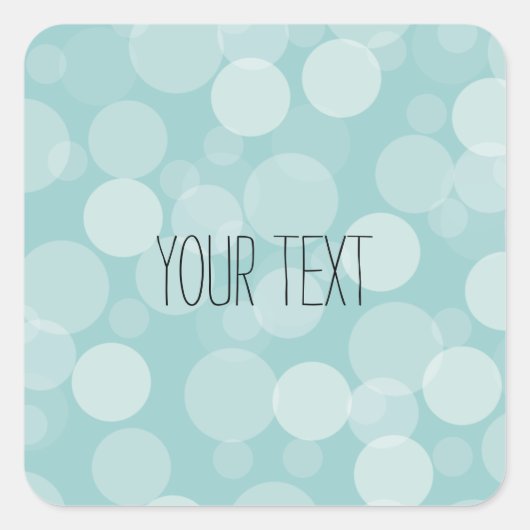 Sticker Carré Rêve bleu (Devant)