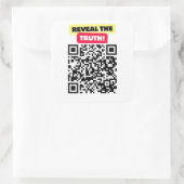 Sticker Carré Révéler la vérité (Sac)