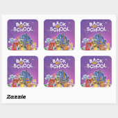 Sticker Carré Revenir à l'école (Feuille)