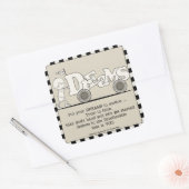 Sticker Carré Rêves en mouvement (Enveloppe)