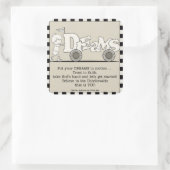 Sticker Carré Rêves en mouvement (Sac)