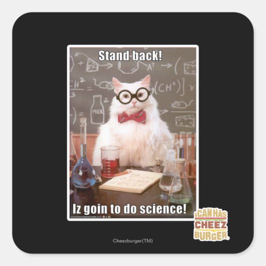 Sticker Carré Reviens ! (Devant)