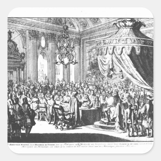 Sticker Carré Révocation de l'édit de Nantes (Devant)