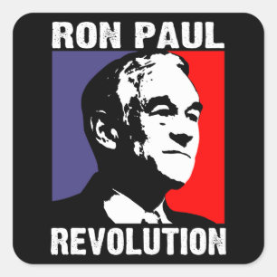 Sticker Carré Révolution de Ron Paul