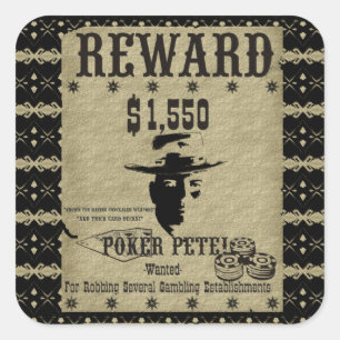 Sticker Carré Reward Poker Pete