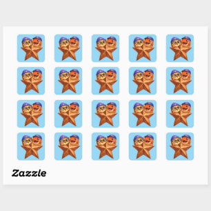 Sticker Carré Rex et le cerceau Braun étoile niveau un élève de
