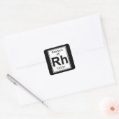 Sticker Carré Rh - Rhodium (Enveloppe)