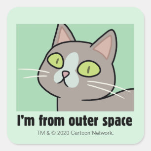 Sticker Carré RICK ET MORTY™  Je viens de l'espace extra-atmos