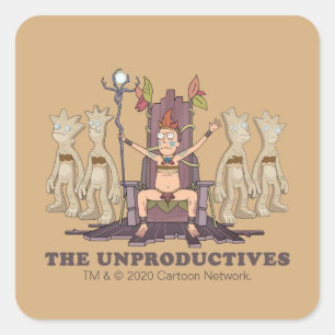 Sticker Carré RICK ET MORTY™ the Unproductives