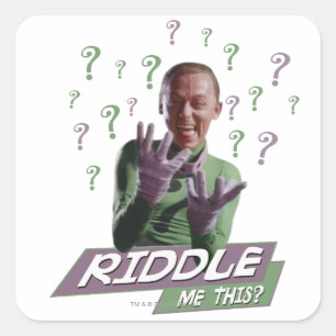 Sticker Carré Riddler - Riddle Me This