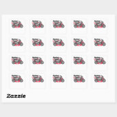 Sticker Carré Ride Monkey (Feuille)