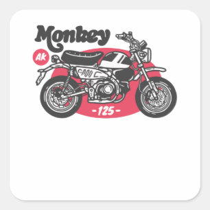 Sticker Carré Ride Monkey