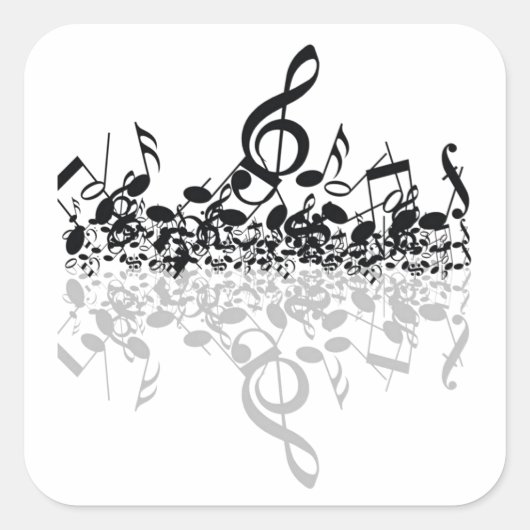 Sticker Carré Rien D'Autre Que Les Amateurs De Musique Treble St (Devant)