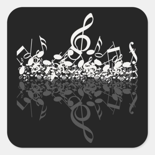 Sticker Carré Rien D'Autre Que Les Amateurs De Musique Treble St (Devant)