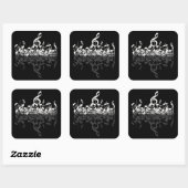 Sticker Carré Rien D'Autre Que Les Amateurs De Musique Treble St (Feuille)