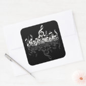 Sticker Carré Rien D'Autre Que Les Amateurs De Musique Treble St (Enveloppe)