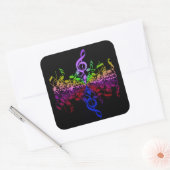 Sticker Carré Rien D'Autre Que Les Amateurs De Musique Treble St (Enveloppe)