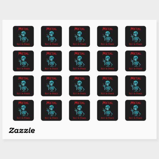 Sticker Carré Riffs éternels (Feuille)
