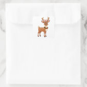 Sticker Carré Rindeer de dessin (Sac)