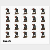 Sticker Carré Ringneck Pheasant Head (Feuille)