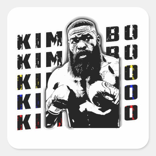 Sticker Carré RIP Kimbo Slice (Devant)