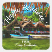 Sticker Carré Rivière Mismaloya Anniversaire 0331 (Devant)